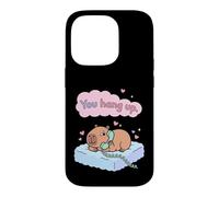 Custodia per iPhone 14 Pro Appendi Capybara Coppia divertente Love Valentine Meme