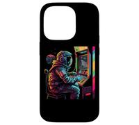 Custodia per iPhone 14 Pro Astronauta di gioco dell'universo dei pianeti arcade retrò