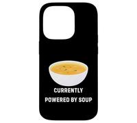 Custodia per iPhone 14 Pro Attualmente alimentato da Soup Funny Cozy Comfort Food Design