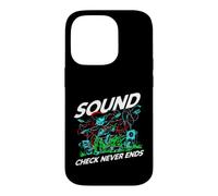 Custodia per iPhone 14 Pro Audio Engineer Sound Check Never Ends Live Crew Graphic