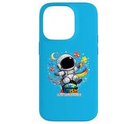 Custodia per iPhone 14 Pro Autism Is My Super Power, Carino Astronauta Puzzle Piece