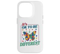 Custodia per iPhone 14 Pro Autism It's OK To Be Different Butterfly Puzzle Kid Teacher