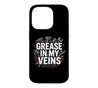 Custodia per iPhone 14 Pro Auto Mechanic Grease In My Veins Gearhead