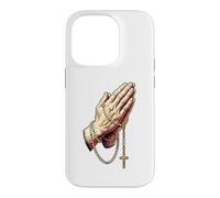 Custodia per iPhone 14 Pro Ave Maria Beata Madre Rosario Preghiera