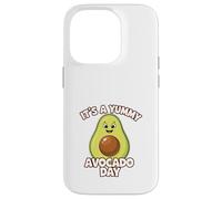 Custodia per iPhone 14 Pro Avocado Divertente Kawaii Vegano Vegetariano Frutta
