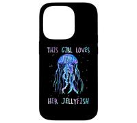 Custodia per iPhone 14 Pro Awesome Cute UnderWater This Girl loves her JellyFish