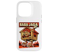 Custodia per iPhone 14 Pro Baba Jaga - Gambe di pollo della casa della foresta del folklore della strega slava