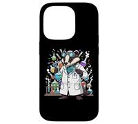 Custodia per iPhone 14 Pro Badger Scienziato Laboratorio Mascotte Grafica