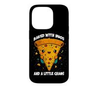 Custodia per iPhone 14 Pro Baked with hugs and a little chaos. Cute Pizza