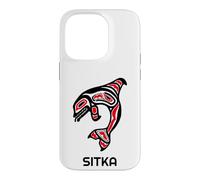 Custodia per iPhone 14 Pro Balena orca nativa americana dell'Alaska