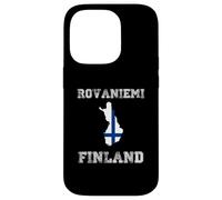 Custodia per iPhone 14 Pro Bandiera della Finlandia invecchiata Rovaniemi Pride