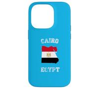 Custodia per iPhone 14 Pro Bandiera dell'Egitto Distressed Cairo Pride