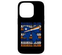 Custodia per iPhone 14 Pro Bandiera Marshall Isole Marshallese Pride Coquette Bow