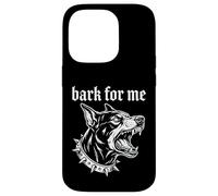 Custodia per iPhone 14 Pro Bark for Me Lettera nera gotica per cani feroci
