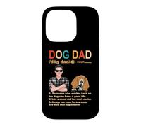 Custodia per iPhone 14 Pro Basset Hound Dog Dad Definition Funny Fathers Day