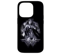 Custodia per iPhone 14 Pro Batman v Superman Wonder Woman Rainy Night