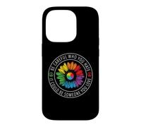 Custodia per iPhone 14 Pro Be Careful Who You Hate Rainbow Sunflower Gay LGBT Pride