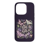 Custodia per iPhone 14 Pro Be Kind Farfalla Falena Libellula Natura Citazione