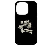 Custodia per iPhone 14 Pro Be Mine Spot Me divertente allenamento di San Valentino