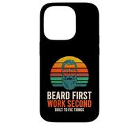 Custodia per iPhone 14 Pro Beard First Work Second Built To Fix Things Mechanic