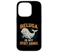 Custodia per iPhone 14 Pro Beluga è il mio spirito animale carino balena amante
