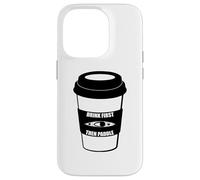 Custodia per iPhone 14 Pro Bevi prima il caffè e poi pagaia in kayak