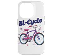 Custodia per iPhone 14 Pro Bi-Cycle Bisessuale Pride Bandiera Colori Bicicletta Pun Design