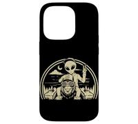 Custodia per iPhone 14 Pro Bigfoot Alien Boy Adventure Sasquatch UFO