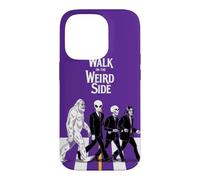 Custodia per iPhone 14 Pro Bigfoot - Scheletro alieno che attraversa la strada Strano Halloween