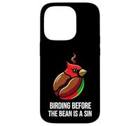 Custodia per iPhone 14 Pro Bird Watching Humor Birding Before The Bean Is A Sin