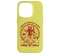 Custodia per iPhone 14 Pro Birthday in Hell Sarcastic Retro Funny Adult Humor