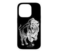 Custodia per iPhone 14 Pro Bison Singing Karaoke Buffalo Buffalo Vocalist Rock Musicista