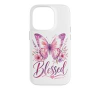 Custodia per iPhone 14 Pro BLESSED - Women's Christian Faith Jeremiah 17:7 Bible-Based