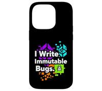 Custodia per iPhone 14 Pro Blockchain Developer Funny I Write Immutable Bugs