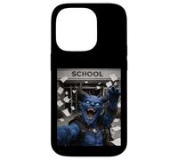 Custodia per iPhone 14 Pro Blue Devil Last Day Of School Summer Break Selfie divertente