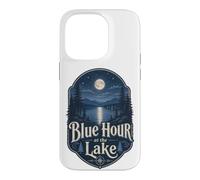 Custodia per iPhone 14 Pro Blue Hour at the Lake Badge Lakecore Estetica