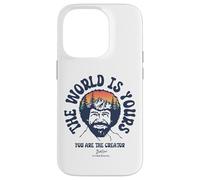 Custodia per iPhone 14 Pro Bob Ross The World Is Yours