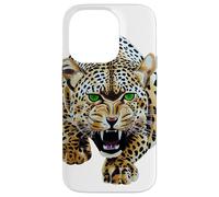 Custodia per iPhone 14 Pro Bold Leopard Wildlife Jungle Vibes, arte vintage con stampa leopardata