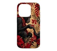 Custodia per iPhone 14 Pro Bonobo Condivisione Frutta Sotto Le Foglie