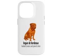 Custodia per iPhone 14 Pro Bordeaux Dog Guardian per natura divano patata per scelta