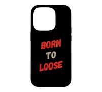 Custodia per iPhone 14 Pro Born To Loose Grammar Joke Errato Tatuaggio Errato Citazione