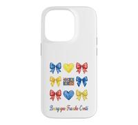 Custodia per iPhone 14 Pro Bourgogne Franche Comté Coquette Bow Girls