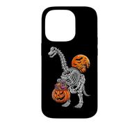 Custodia per iPhone 14 Pro Brachiosaurus Apatosaurus Dinosauro Scheletro Zucca Dino Boy