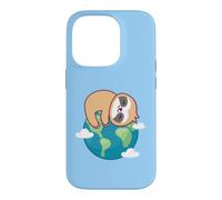 Custodia per iPhone 14 Pro Bradipo Madre Terra Giornata Divertente Per Gli Amanti Dell'ambiente Pianeta