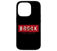 Custodia per iPhone 14 Pro Break the Rules Wild Tiger Quotes Illustration Graphic