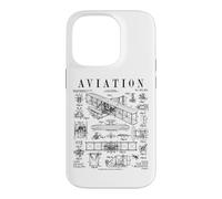 Custodia per iPhone 14 Pro Brevetto aereo pilota aeroplano Wright Brothers