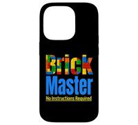 Custodia per iPhone 14 Pro Brick Master Builder Toy Building Building Block Set