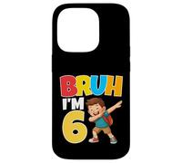Custodia per iPhone 14 Pro Bruh Im 6 Dabbing 6th Birthday Boy 6 Anni 1st Grade