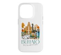 Custodia per iPhone 14 Pro Buffalo, skyline di New York, souvenir della città dei buoni vicini