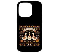 Custodia per iPhone 14 Pro Buon Ringraziamento Oche autunno raccolto Goose fan